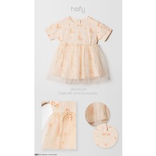 Hafy Baby Civciv Desenli, Tüllü, Yazlık Kız Bebek Elbisesi