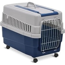 Esranın Dünyası Tekerlekli Kedi ve Köpek Taşıma Çantası, Mavi, 60 x 40 x 45 cm