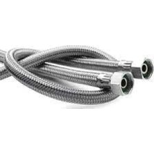 Esranın Dünyası Çelik Flex Bağlantı Hortumu - 1/2-1/2 Dişi-Dişi, 60-100 cm Seçenekleri