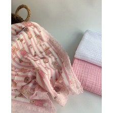 Petite Étoile Organik 3’lü Müslin Örtü & Pike Seti | Oeko-Tex® Sertifikalı | %100 Pamuk