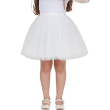 ERDEM KIDS Kız Çocuk Bayramlık  23 Nisan Doğum Günü Tüllü Tütü Etek