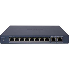 Hikvision Hıkvısıon DS-3E1310P-EI/M 8xfe+2ge 60W Poe Swıtch