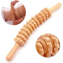 Mucit Home Kavisli Ahşap Masaj Merdanesi Bel Boyun Sırt Bacak Masaj Aleti Selült Giderici 1.kalite