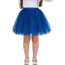 ERDEM KIDS Kız Çocuk Bayramlık  23 Nisan Doğum Günü Tüllü Tütü Etek