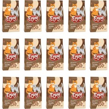 Enjoy Yetişkin Kediler Için Tavuklu Tam ve Dengeli Kedi Maması 1 kg x 15