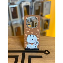 Avcı Teknoloji Market Redmi Note 14 Pro Plus Uyumlu Özel Tasarım Sevimli Figürlü Deri Dokulu Telefon Kılıfı