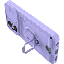 Paradise Sda  Xiaomi Poco M5 Kılıf Zuma Kartvizitli Yüzüklü Silikon - Lila 4523