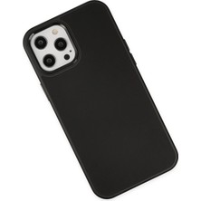 Paradise Sda  iPhone 12 Pro Max Kılıf Asya Deri Silikon - Siyah 4523