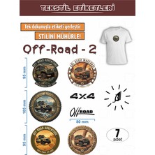 Agg Reklam Ütü ile Yapışan Kıyafet Etiketi Off Road Serisi-2   7li Set