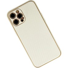 Paradise Sda  iPhone 12 Pro Kılıf Coco Karbon Silikon - Beyaz 4523