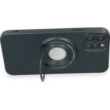 Paradise Sda  iPhone 12 Pro Max Kılıf Lukka Magneticsafe Kapak - Koyu Yeşil 4523