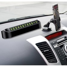Araba Park Numaratör Araç Içi Torpido Üstü Açılır Kapanır Neon Telefon Numarası Bırakma