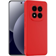 Case World Xiaomi Redmi Note 15 Pro 4g ile Uyumlu Kapak Kamera Korumalı Içi Kadife Lansman Silikon Kılıf - Kırmızı