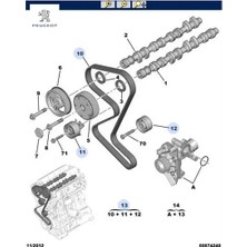 Trıger Setı 153DIS 307/407 /c4/ C5 EW10A  0831.K3/ 1607216780/ 160697358 Peugeot 0831.V6