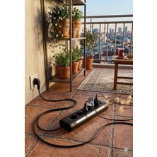 Marsilyan Akım Korumalı 5’li Priz 2xusb 2xtype-C Çıkış Dokunmatik Işıklı Akım Koruma Çoklu Priz Çoğaltıcı Siyah