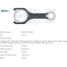 Bmy Piston Kolu 207-307-308-407-C-MAX-FIESTA 1.6hdi 0603.92/ 7M5Q 6200 Ad/ 0603.C0