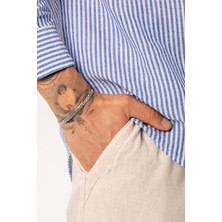 Fjellor Erkek Özel Tasarım Italyan Desenli Ezme Modeli Yeni Sezon Gümüş Renk Çelik Bileklik