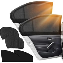 Araç Güneşlik Araba Perdesi Yan Cam Perde Güneş Önleyici Oto Içi Güneşliği Için Sinekliği (2)