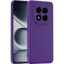 Case World Xiaomi Redmi Note 15 Proplus ile Uyumlu Kapak Kamera Korumalı Içi Kadife Lansman Silikon Kılıf - Mor