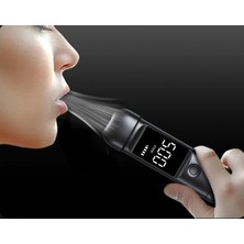 Dijital Alkolmetre, LCD Ekranlı, Type-C Şarjlı, Sesli ve Işıklı Uyarı Sistemi, Taşınabilir Alkol Test Cihazı, Temassız, Ağızlıksız, Hijyenik