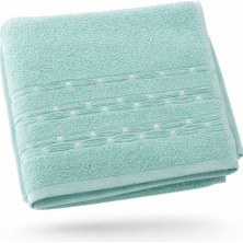 MKY Home Tekstil Mky Home %100 Pamuk Nakış Detaylı Yumuşak El & Yüz Havlusu 50X90 cm - Mint Yeşili