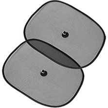 Araba Oto Arka Yan Cam Vantuzlu Perde Güneşlik Gölgelik Araç Sağ ve Sol Arka Yan Cam Perde Güneşlik