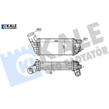 Turbo Radyatörü  308-3008-5008-C4-DS4 DW10C  0384P8/ 0384.P8 Kale Radyatör 350825