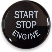 Start Stop Basma Düğmesinin Kapağı Siyah Bmw X1 E84 ile Uyumlu 2009-2015