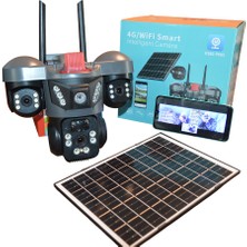 Technozi X5TECH 66G 4g Sim Kartlı Solar Panelli Güvenlik Kamerası