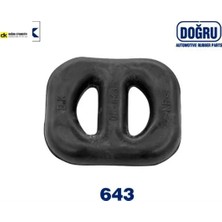 Dogru Kaucuk Arka Egzoz Askı Lastiği  Vectra A-Calıbra-Kadett E 852722 Doğru Kauçuk DK-643