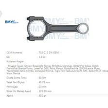Bmy Piston Kolu  Linea-Fiorino-Bipper-Corsa 1.3jtd 73501229/ 0603.E6
