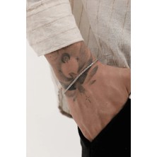 Fjellor Elarion Erkek Paslanmaz Çelik Ince Elmas Kesim Zincir Bileklik