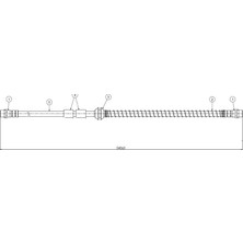 CAVO Zengemtx Ön Fren Hortumu Q7 06