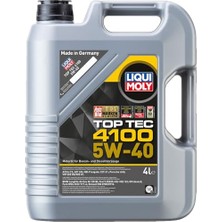 Liqui Moly Top Tec 4100 5W-40 4 L Otomotiv Bakım Ürünü