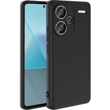 Case World Xiaomi Redmi Note 13 Proplus ile Uyumlu Kapak Kamera Korumalı Içi Kadife Lansman Silikon Kılıf - Siyah
