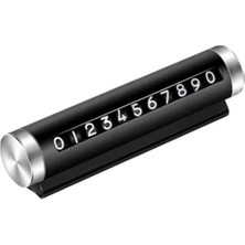 Orret Home Araç Park Numaratörü – Alüminyum Kasa, Çevirmeli Sistemli Araç Içi Telefon Numaratörü, Torpido Üstü Parkmatik, Kolay Ayarlanabilir ve Şık Tasarım