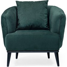 Polka Sofa Zümrüt Kapitone Işlemeli Berjer