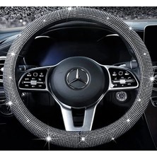 Kadın Sürücülere Özel Taşlı Model Geçmeli Direksiyon Kılıfı