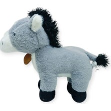 isiltikidsmoda Peluş Hayvanlar Sesli 30 cm At - Gri (Lisinya)