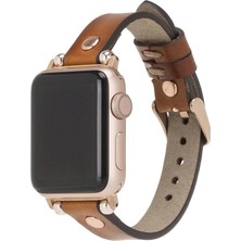 Pileli Store Apple Watch Uyumlu Deri Kordon 42-44-45MM Rg RST2EF