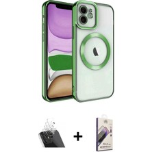 Cepte Toptan iPhone 11 Nova Işık Özel Seri - Siyah Bilvis 3D Mat Cam Ekran Koruyucu + Şeffaf Kamera Lens Koruma Cam