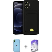Cepte Toptan iPhone 11 Vadi Çizgi Prime - Siyah Bilvis 5in1 3D Magic Cam Ekran Koruyucu + Yeşil Neon Fosforlu Kamera Lens