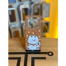 Avcı Teknoloji Market Redmi Note 14 Pro Uyumlu Özel Tasarım Sevimli Figürlü Deri Dokulu Telefon Kılıfı