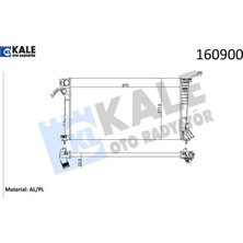 Radyatör PARTNER-BERLINGO-XSARA-306 1.9dzl Dw8 98-02 Klimasız Mek 670X377.5X23 2 Sıra Al Pl Kale Radyatör 1330.41/ 1330.E1/ 1330.23/ 1331.FG
