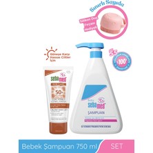 Sebamed Bebek Şampuan 750 ml + Spf 50+ Güneş Kremi + Fırça Hediyeli Set