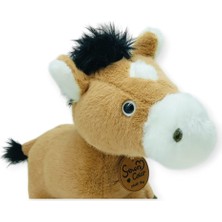 Ematcrt Peluş Hayvanlar Sesli 30 cm At - Koyu Kahverengi (Lisinya)