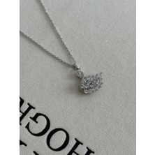 Belirtilmemiş 316L Çelik Silver Beyaz Kuğulu Kolye