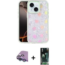 Cepte Toptan iPhone 15 Odak Prime - Şeffaf 360 Full Body Arka Koruyucu + Mavi Raze Metal Kamera Lens