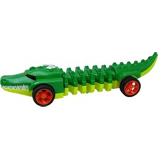 Timsah Araba - Otomatik Hareketli Sesli Işıklı 32 cm - Yeşil Timsah (Lisinya)