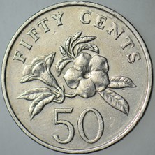 Banknoting Singapur 50 Cent 1990.